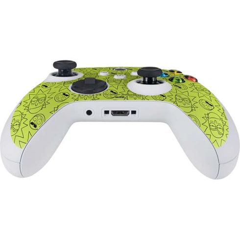 Adult Swim Rick and Morty Rick and Morty All Over Print Xbox Series S Controller Skin