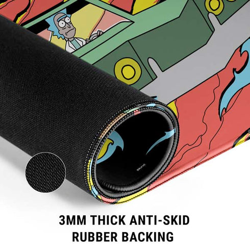 Adult Swim Rick and Morty Family Wagon Gaming Mouse Pad