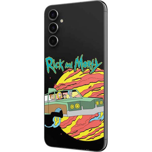 Adult Swim Rick and Morty Family Wagon Galaxy A14 5G Skin