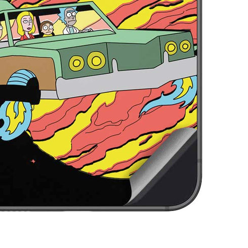 Adult Swim Rick and Morty Family Wagon Galaxy A14 5G Skin
