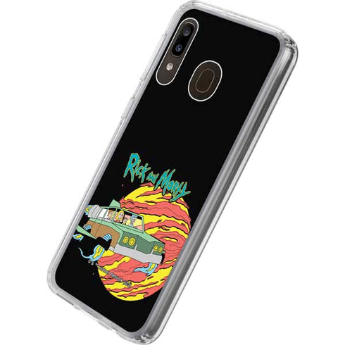 Adult Swim Rick and Morty Family Wagon Galaxy A20 Clear Case