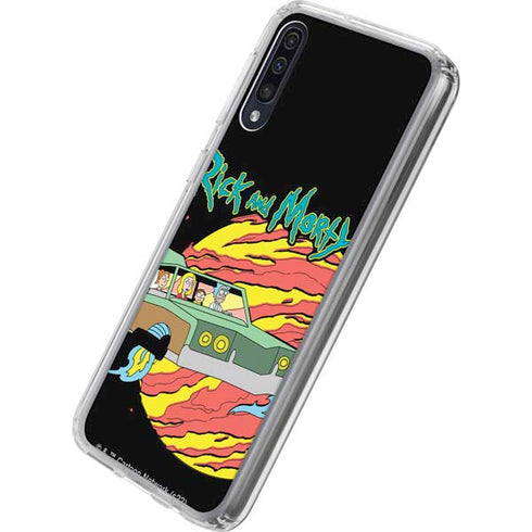 Adult Swim Rick and Morty Family Wagon Galaxy A50 Clear Case
