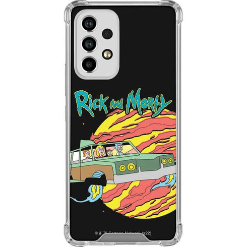 Adult Swim Rick and Morty Family Wagon Galaxy A53 5G Clear Case