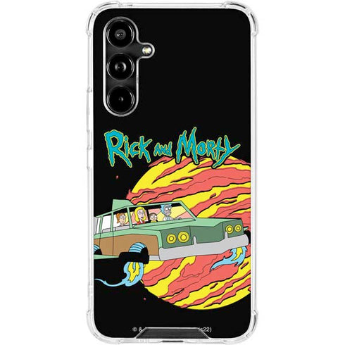 Adult Swim Rick and Morty Family Wagon Galaxy A54 5G Clear Case
