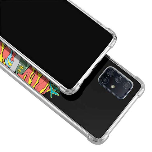 Adult Swim Rick and Morty Family Wagon Galaxy A71 5G Clear Case