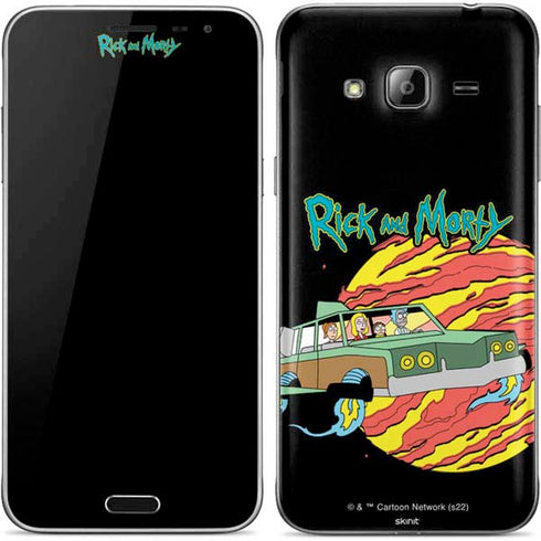 Adult Swim Rick and Morty Family Wagon Galaxy J3 Skin