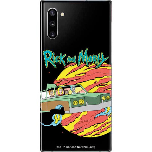 Adult Swim Rick and Morty Family Wagon Galaxy Note 10 Skin