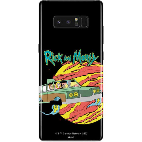 Adult Swim Rick and Morty Family Wagon Galaxy Note 8 Skin