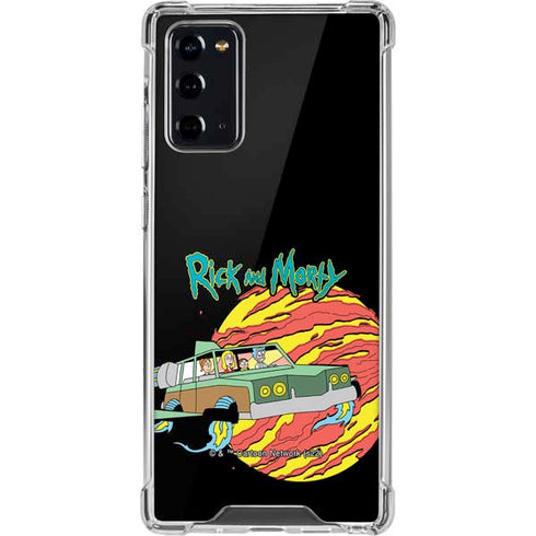 Adult Swim Rick and Morty Family Wagon Galaxy Note20 5G Clear Case