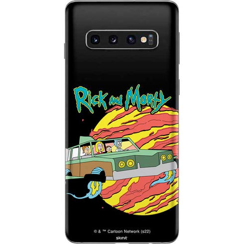 Adult Swim Rick and Morty Family Wagon Galaxy S10 Skin