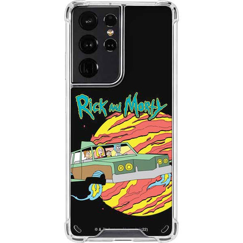 Adult Swim Rick and Morty Family Wagon Galaxy S21 Ultra 5G Clear Case