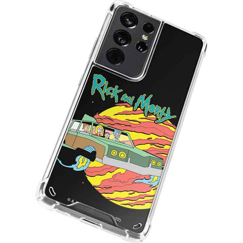 Adult Swim Rick and Morty Family Wagon Galaxy S21 Ultra 5G Clear Case