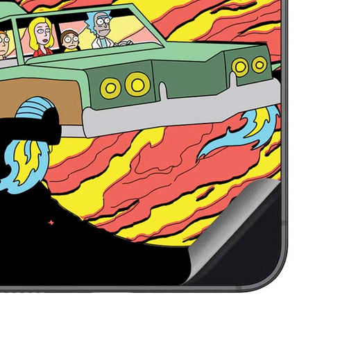 Adult Swim Rick and Morty Family Wagon Galaxy S23 FE Skin