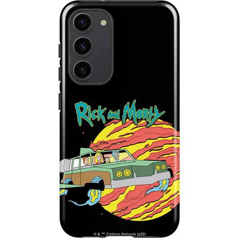 Adult Swim Rick and Morty Family Wagon Galaxy S23 Plus Pro Case