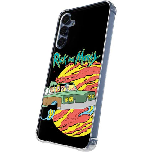 Adult Swim Rick and Morty Family Wagon Galaxy S24 Clear Case