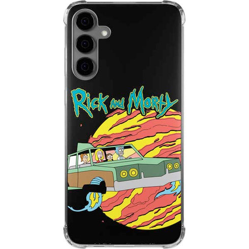 Adult Swim Rick and Morty Family Wagon Galaxy S24 Plus Clear Case
