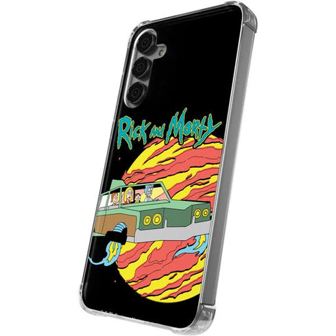 Adult Swim Rick and Morty Family Wagon Galaxy S24 Plus Clear Case
