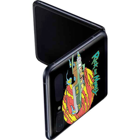 Adult Swim Rick and Morty Family Wagon Galaxy Z Flip Skin