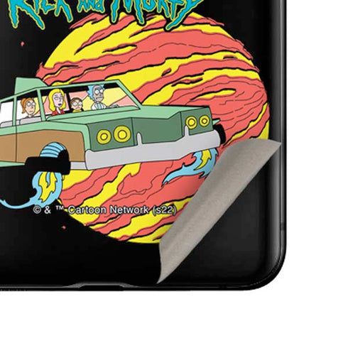 Adult Swim Rick and Morty Family Wagon Galaxy Z Flip Skin