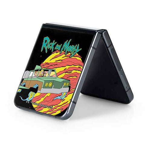 Adult Swim Rick and Morty Family Wagon Galaxy Z Flip5 5G Skin