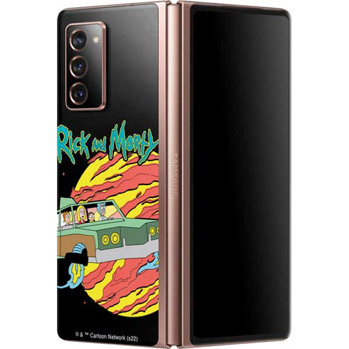 Adult Swim Rick and Morty Family Wagon Galaxy Z Fold2 5G Skin