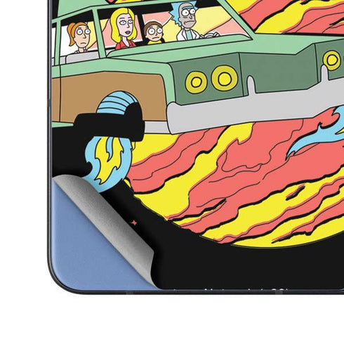 Adult Swim Rick and Morty Family Wagon Galaxy Z Fold5 5G Skin