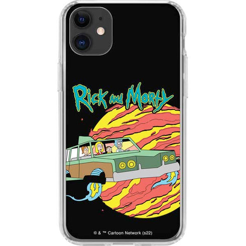 Adult Swim Rick and Morty Family Wagon iPhone 11 Clear Case