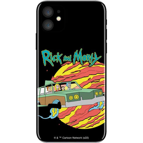 Adult Swim Rick and Morty Family Wagon iPhone 11 Skin