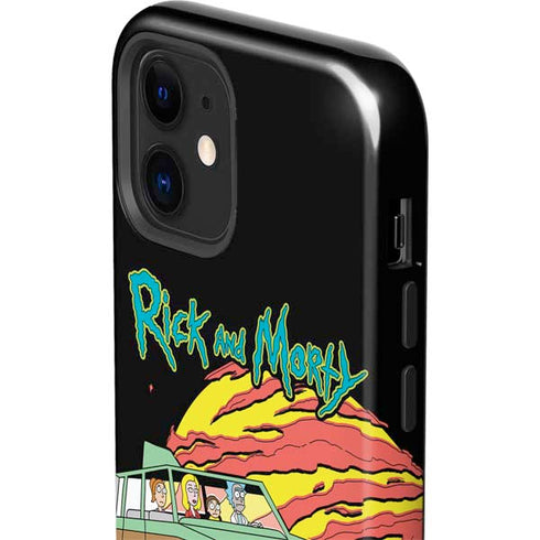 Adult Swim Rick and Morty Family Wagon iPhone 12 Impact Case