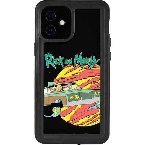 Adult Swim Rick and Morty Family Wagon iPhone 12 Mini Waterproof Case