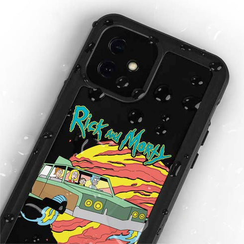 Adult Swim Rick and Morty Family Wagon iPhone 12 Mini Waterproof Case