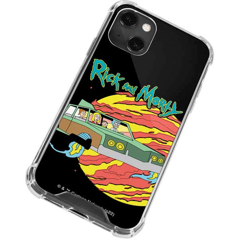 Adult Swim Rick and Morty Family Wagon iPhone 13 Mini Clear Case