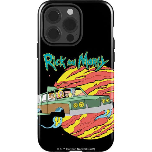 Adult Swim Rick and Morty Family Wagon iPhone 14 Pro Impact Case