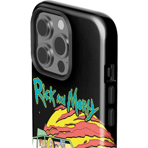 Adult Swim Rick and Morty Family Wagon iPhone 14 Pro Impact Case