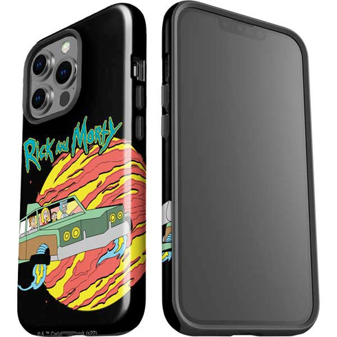 Adult Swim Rick and Morty Family Wagon iPhone 14 Pro Impact Case