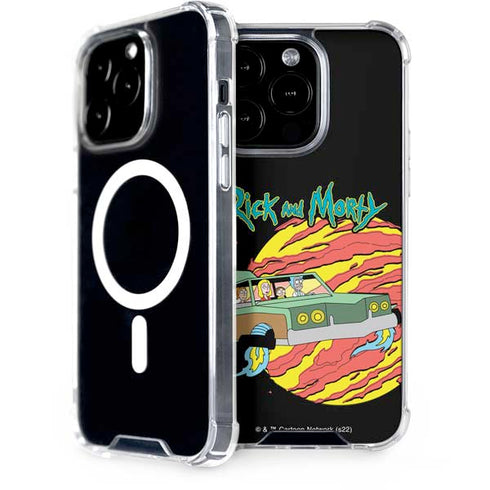 Adult Swim Rick and Morty Family Wagon iPhone 14 Pro MagSafe Case