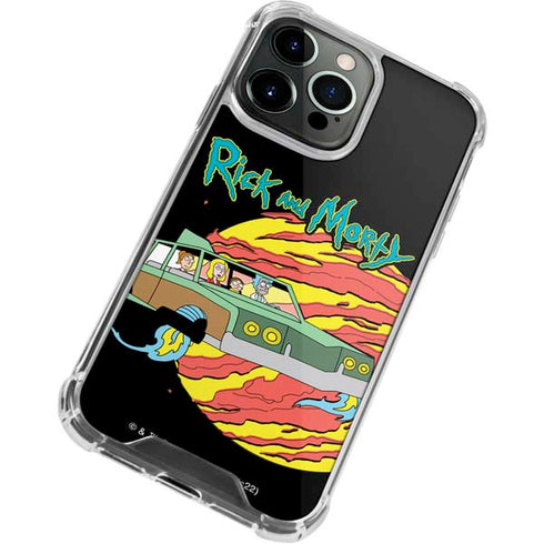 Adult Swim Rick and Morty Family Wagon iPhone 15 Pro Max Clear Case