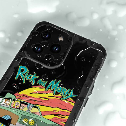 Adult Swim Rick and Morty Family Wagon iPhone 14 Pro Max Waterproof Case