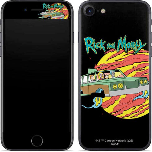 Adult Swim Rick and Morty Family Wagon iPhone 7 Skin