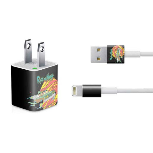 Adult Swim Rick and Morty Family Wagon iPhone Charger (5W USB) Skin