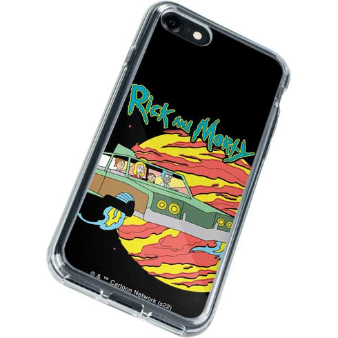 Adult Swim Rick and Morty Family Wagon iPhone SE (2nd & 3rd Gen) Clear Case