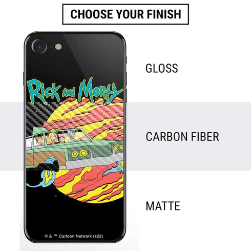 Adult Swim Rick and Morty Family Wagon iPhone SE (2nd & 3rd Gen) Skin