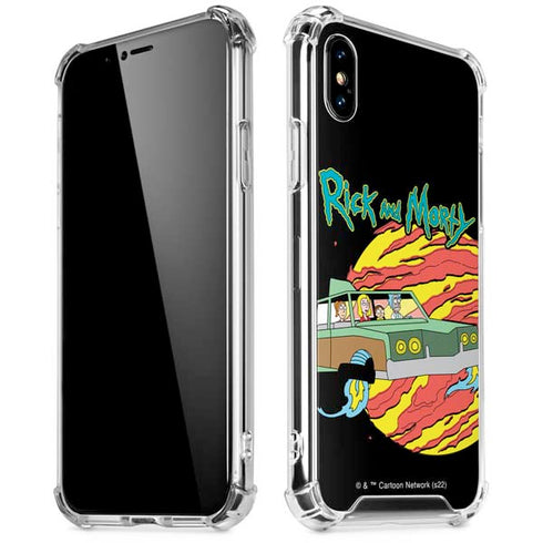 Adult Swim Rick and Morty Family Wagon iPhone XS Max Clear Case