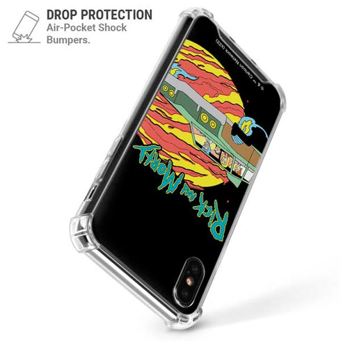Adult Swim Rick and Morty Family Wagon iPhone XS Max Clear Case