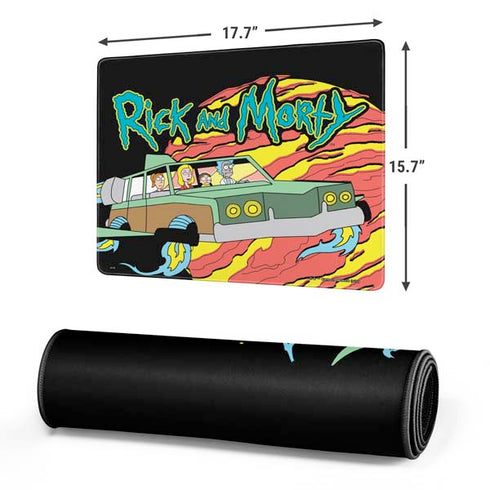 Adult Swim Rick and Morty Family Wagon Gaming Mouse Pad