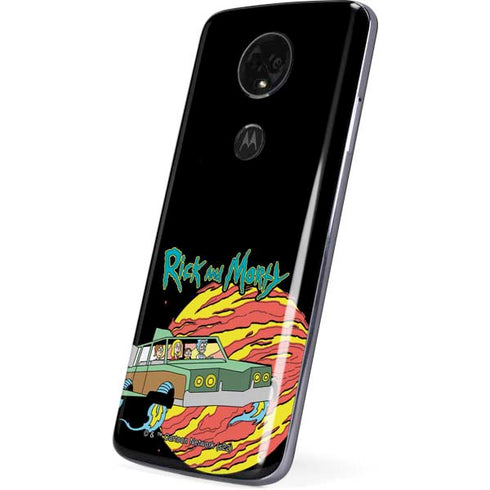 Adult Swim Rick and Morty Family Wagon Moto E5 Plus Skin