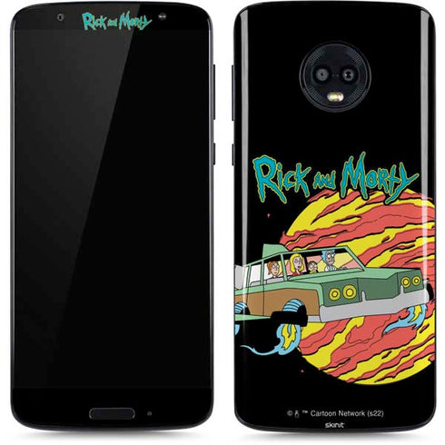 Adult Swim Rick and Morty Family Wagon Moto G6 Skin