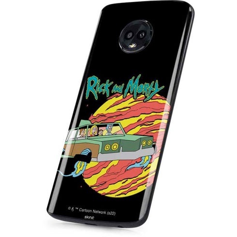 Adult Swim Rick and Morty Family Wagon Moto G6 Skin