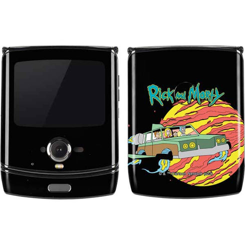 Adult Swim Rick and Morty Family Wagon Motorola RAZR Skin