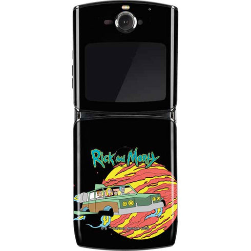 Adult Swim Rick and Morty Family Wagon Motorola RAZR Skin